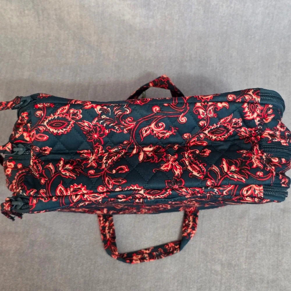 Vera Bradley Ultimate Travel New Navy Red Victorian Vines Paisley